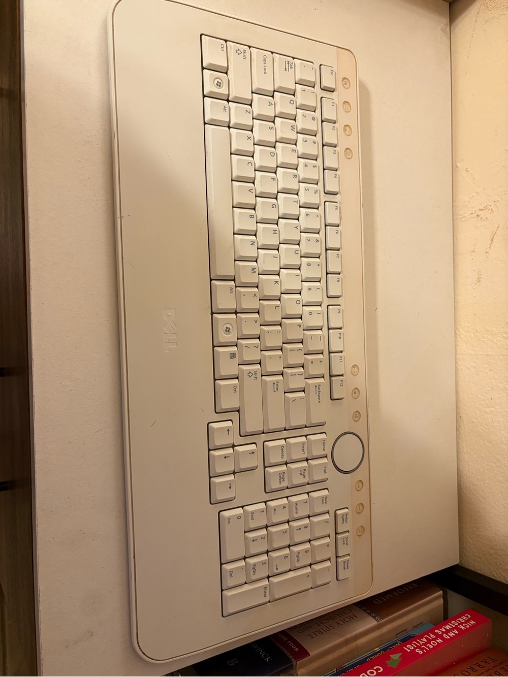 Dell White Full-Size Keyboard with Multimedia Controls